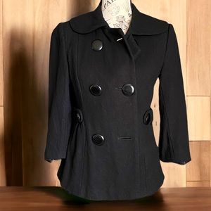 🍓 4 for$25 Heritage black peacoat size small